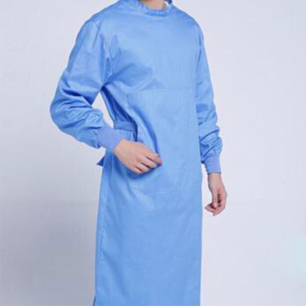 Lightweight PP PE Disposable Surgical Gown Chemical Protective Coveralls