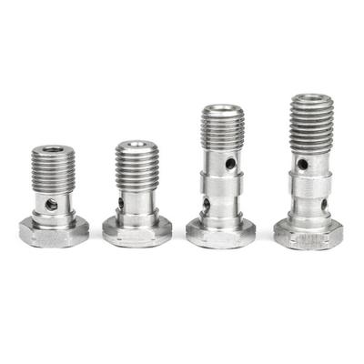 3/8 X 24 UNF Brake Hose Banjo Bolt Auto CNC Machining Double Banjo Fitting