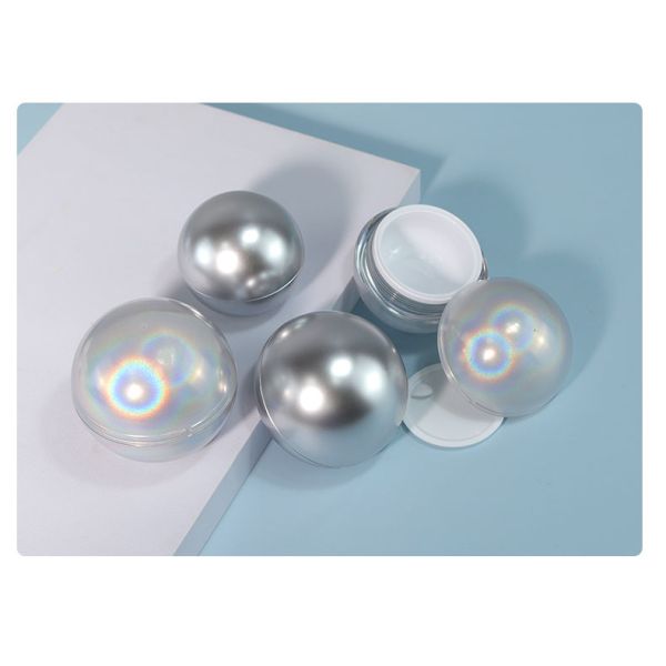 Round Shape Acrylic Cosmetic Jar 10g 20g 30g 50g Mini Cosmetic Jars  For Skin Care Cream