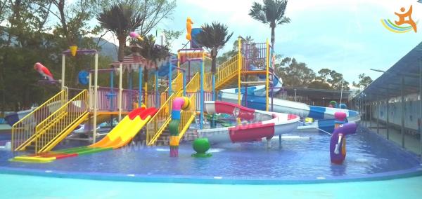 Casa exterior da água da família de Aqua Playground Games Fiberglass Slide do verão para o parque temático