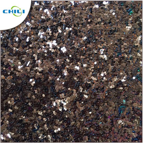 Eco Friendly Glitter Leather Fabric Elastic Long Durability Orderless No Harmful