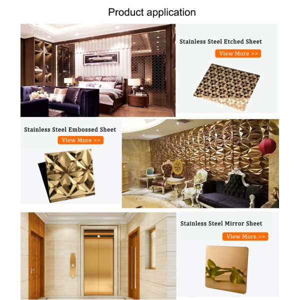 4 лист финиша зеркала покрытия панелей PVD нержавеющей стали дюйма декоративный