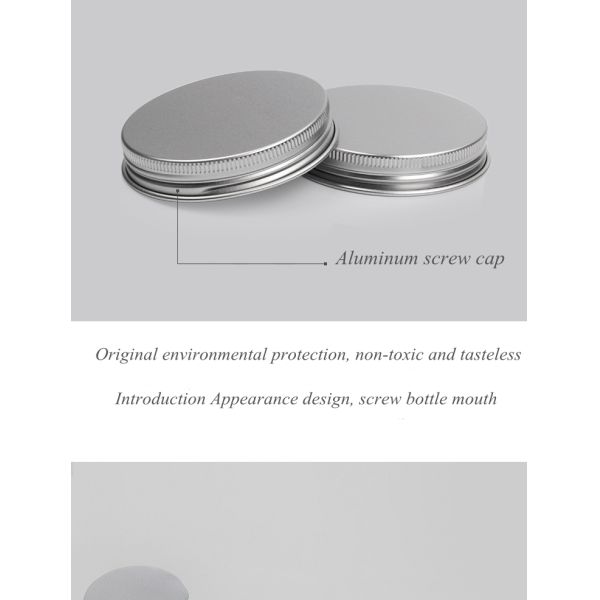 o cosmético plástico de 2oz 4oz 8oz range liso preto dos tampões de alumínio claros do ANIMAL DE ESTIMAÇÃO alinhado