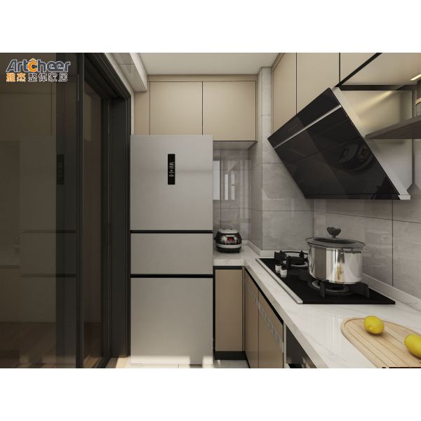 Modern Design Plywood Carcase Kitchen Cabinet with Customizable Size for Modular Kitchen
