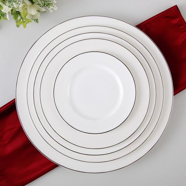 ISO9001 Aristocratic Salad Deep 11.5 33.5x2cm Bone China Platter
