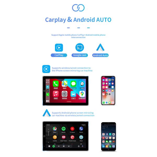 13,3 универсалия Din системы навигации 2 мультимедиа Carplay андроида дюйма