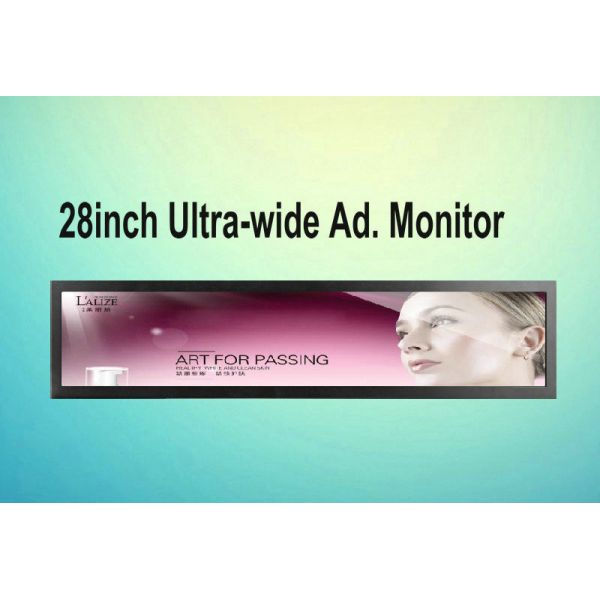 Bar Type Stretched Video Wall Digital Signage 28.5'' Android Version For Advertising