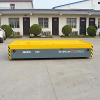 Le petit pain en acier a motorisé 5 tonnes meurent chariot de transfert, couleur jaune de moteur de C.C