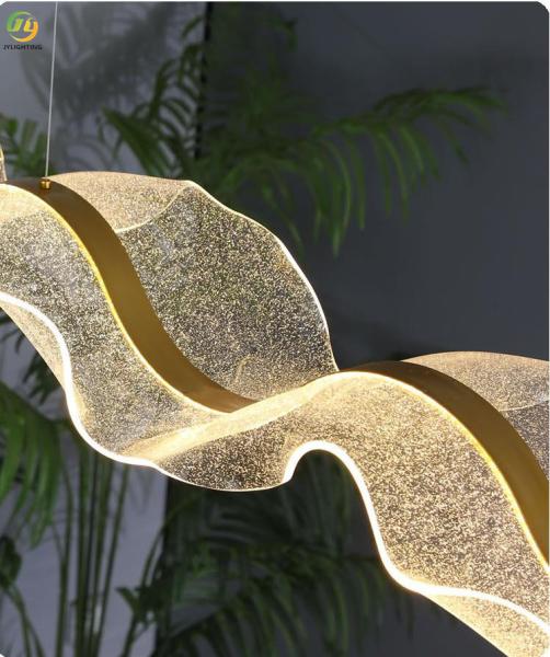 YLIGHTING Restaurant Créatif Salon Hôtel Lustre Moderne Luxe Lumière Bar Designer Ruban Art Lustre