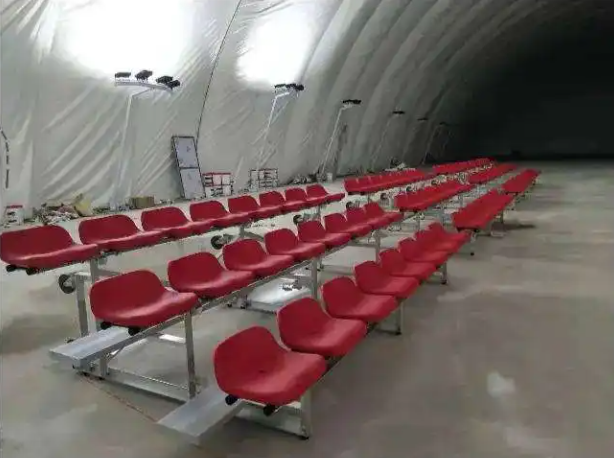 Structure en acier Salle de sport Design complet Football avec sièges