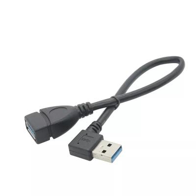 5Gbps 90 le degré USB fait sur commande câble USB 3,0 un mâle à une extension femelle