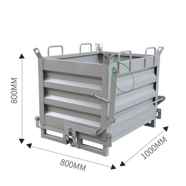 Customizable Garbage Bin Waste Collection Bins For Scrap / Metal Drop Bottom