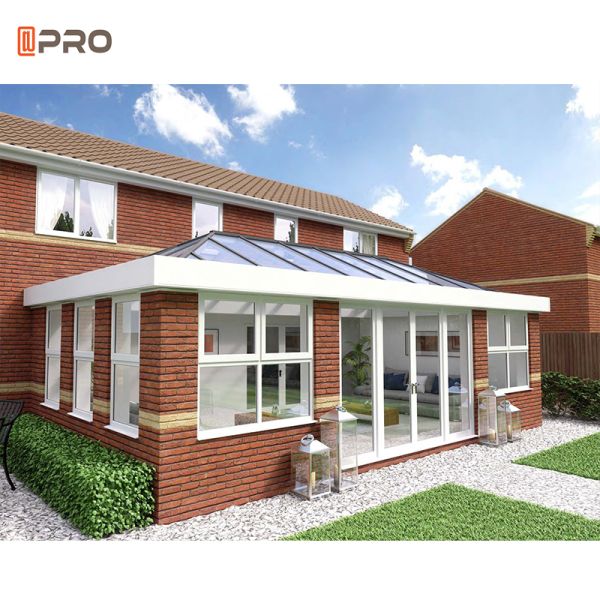 Victorian Heatproof Curved Glass Sunrooms 6063t5 Prefabricated