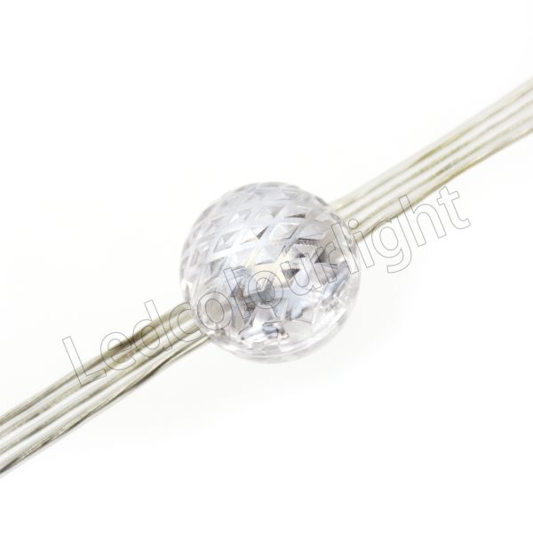 20mm DMX512 RGB Crystal Ball LED Pixel String Light with 360° Illumination