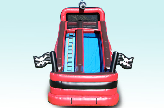 Attractive Fun Inflatable Pirate Slide , Amusement Park Outdoor Inflatable Slide