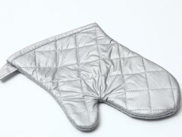 Soft  Silver Oven Gloves , Baking Oven Gloves Cotton Recycle Material