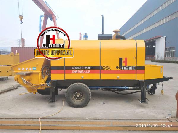 HBT50 50m3/H Hydraulic Diesel Concrete Pump , Cement Concrete Pump Long Service Life