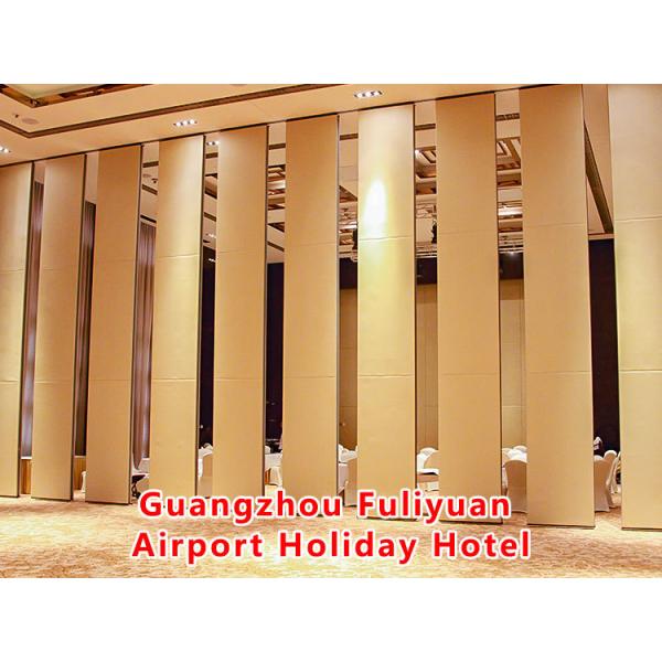 Gansu Yinchuan International Cultural Exchange Center | Aluminum Frame Movable Partition Wall with High Pressure Laminate Board and Dupont POM Rollers for Top and Bottom Jack Lifting