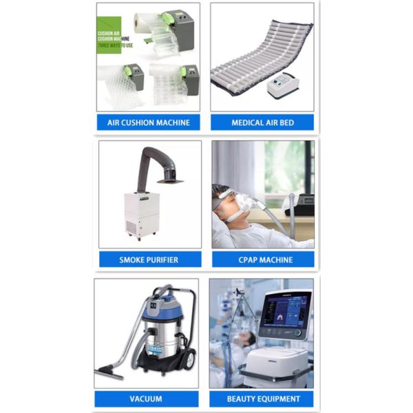 Безщеточная воздуходувка воздуходувки воздуха 12Kpa-480L/Min DC 24VDC Micronel для медицинского оборудования