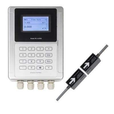 Braçadeira IP68 integrada tubulação no medidor de fluxo ultrassônico