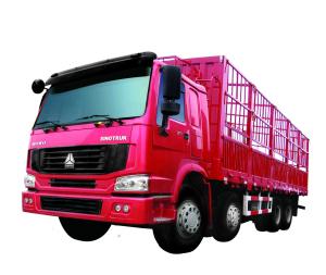 40t Heavy Duty Cargo Truck HW76 Fence Cargo Truck Euro II