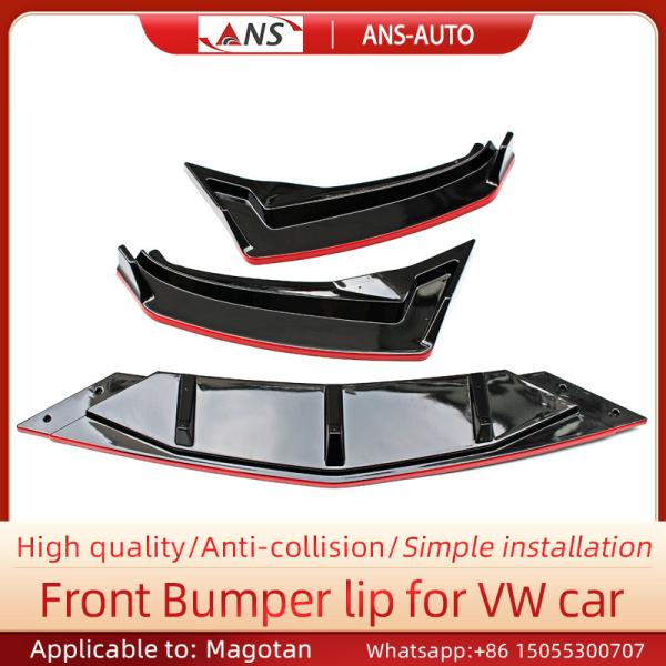 ABS Anti Collision Car Front Bumper Lip For Volkswagen 17-20 Magotan