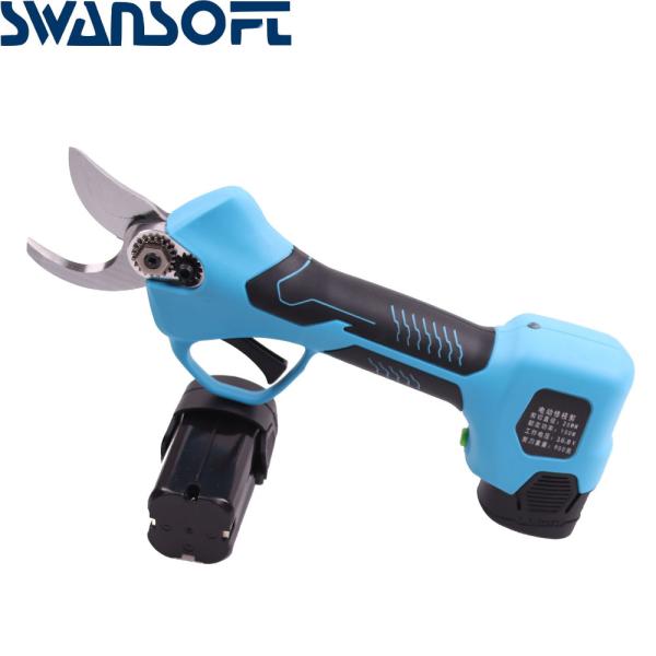 Swansoft Electric Garden Pruner Scissors Cordless Electric Pruning Shears 2.5CM Battery Orchard Pruner