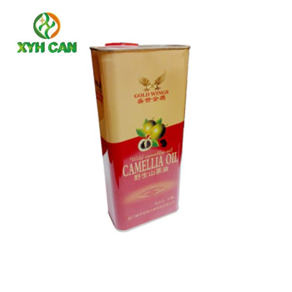 Olive Oil Tin Can Oil Packaging Rectangular Storage Tin Aluminum Oil Can