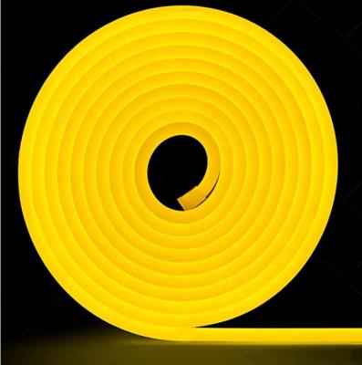 IP67 Neon Yellow Led Lights 24V 2835 Neon Led Flexible Strip Light Silicone