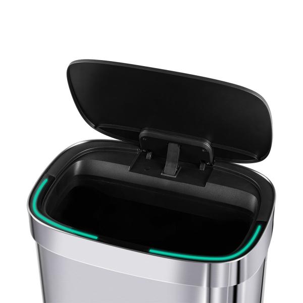 Office and Kitchen Stainless Steel Trash Can Automatic Touchless Smart Sensor Waste Bin with STANDING Structure