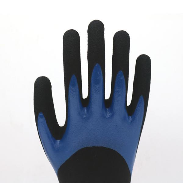 Customized Nitrile Coated Work Gloves Breathable Nitrile Gloves For Construction / Painting