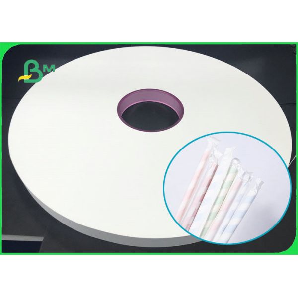 Biodegradable 28MM 30MM Drinking Straw Wrapping Paper