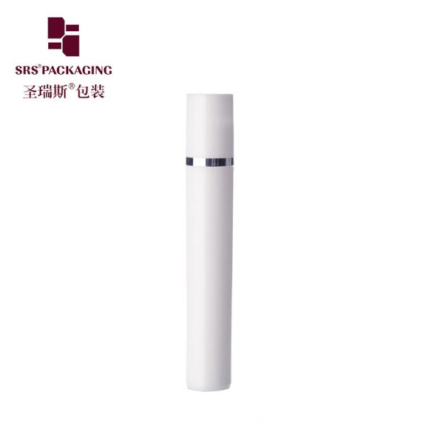 15ml White Plastic Roll On Bottle for Essential Oil Perfume with Screw On Cap Smooth Surface