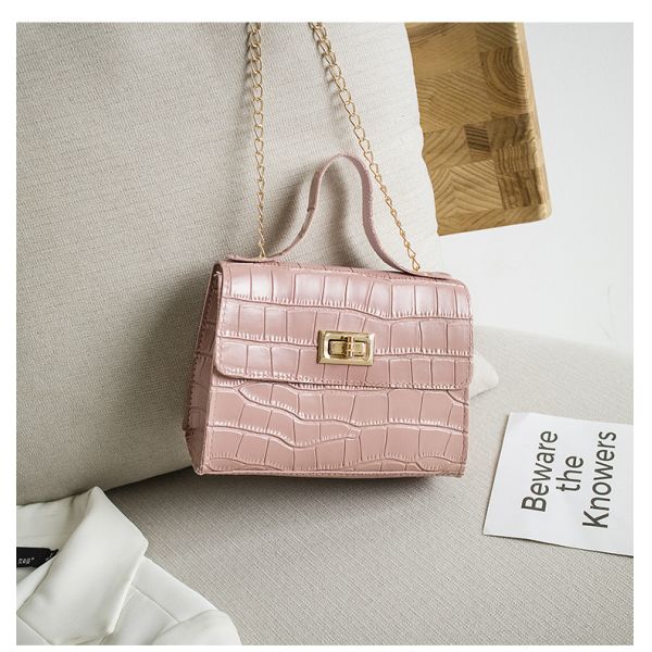 Customized Color Crocodile Pattern Handbag with Zipper Closure and Luxury Design