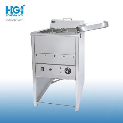 Piso de aço que está a máquina profunda elétrica 7000W 18L da frigideira para o peixe com batatas fritas