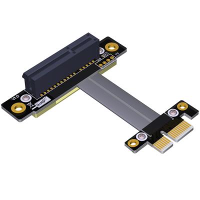 BTX HASI Pci Express Cable Extension 4X 90 To 1X 180 15cm Pci 1x Extender