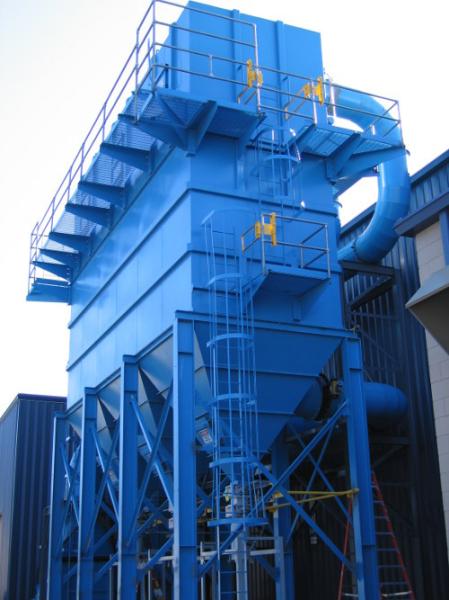 Construction Cement Dust Collector System Carbon Steel Material Fast Cleaning