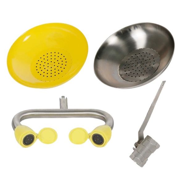INDUSTRIAL SAFETY SHOWER Stainless steel Wall mounted emergency eyewash station
