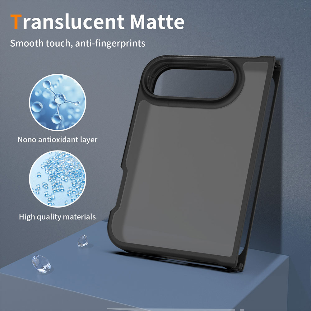 Transparent Matte Finish Shockproof TPU+PC Phone Case for 18 Fold 2026 Two Pieces Support Custom Logo OEM