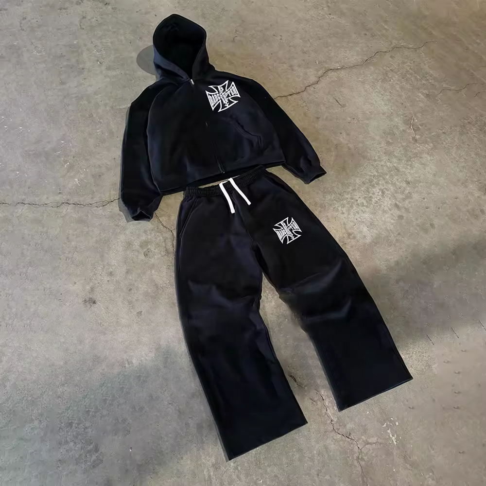 Custom Lightweight French Terry Cotton Cut Raw Hem Cropped Vintage Acid Wash Sun Faded Blank Zip Up Baggy Hoodie