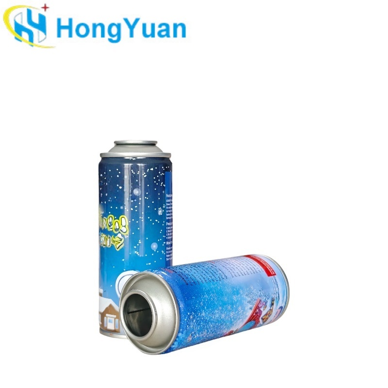 Holiday Fake Snow Spray Packaging | Factory Wholesale Empty Tin Aerosol Cans