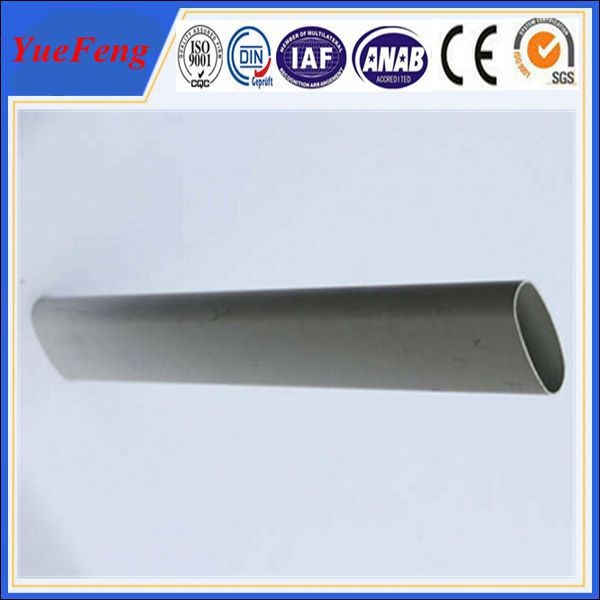 Top quality oval shape aluminum tube, hollow aluminium profiles
