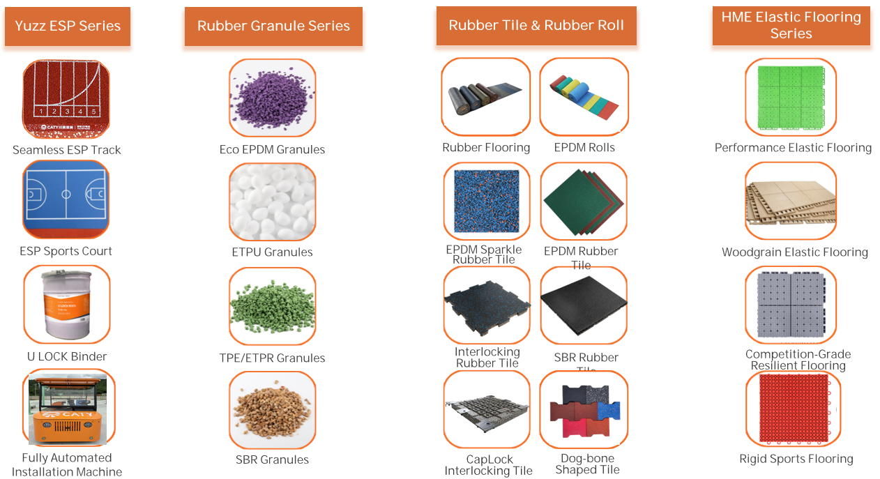 Wet Pour Rubber Granules EPDM SBR for Playground Safety Flooring Wholesale Supplier