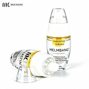 30ml+3ml Airless 2-in-1 Dual Chamber Bottle for High-Potency Anti-Aging Vitamin C Serum Fresh-On-Demand Powder-Liquid Separation（MC-901-1）