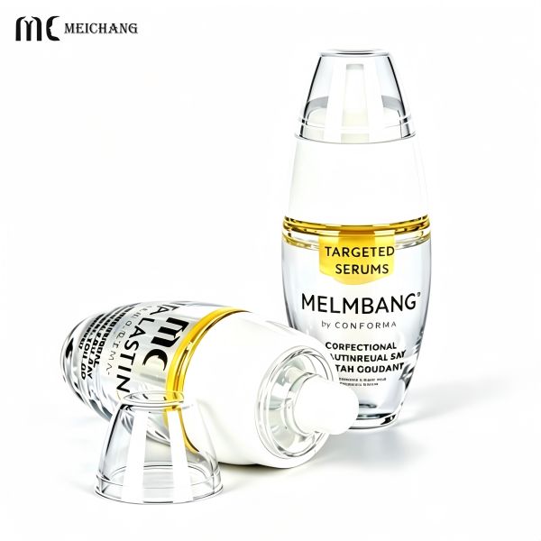 30ml+3ml Airless 2-in-1 Dual Chamber Bottle for High-Potency Anti-Aging Vitamin C Serum Fresh-On-Demand Powder-Liquid Separation（MC-901-1）