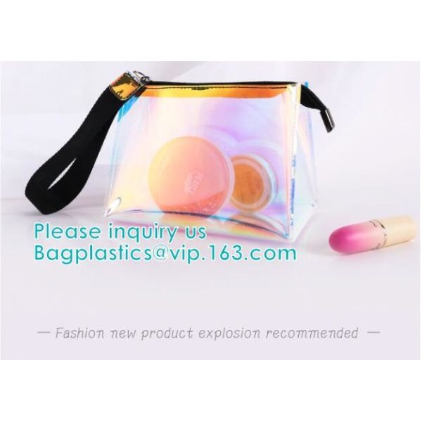 Custom Logo Shiny Holographic Cosmetic Bag Sets,Cosmetic Makeup Bag,Cosmetic Bag Travel,Fashion Accessories Holographic