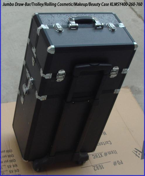 3-Tier Trolley Train Makeup Case with Detachable Drawers KLMSY400-260-760
