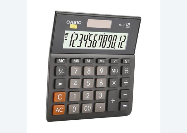 For Authentic Casio Casio MH-12 Wide body 12 figure solar large size Business daily office