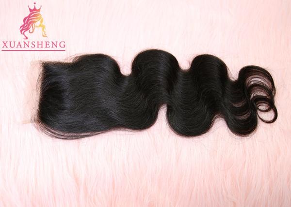 Virgin Cuticle Aligned Hair Body Wave 4x4 Inches Swiss Lace Human Closures