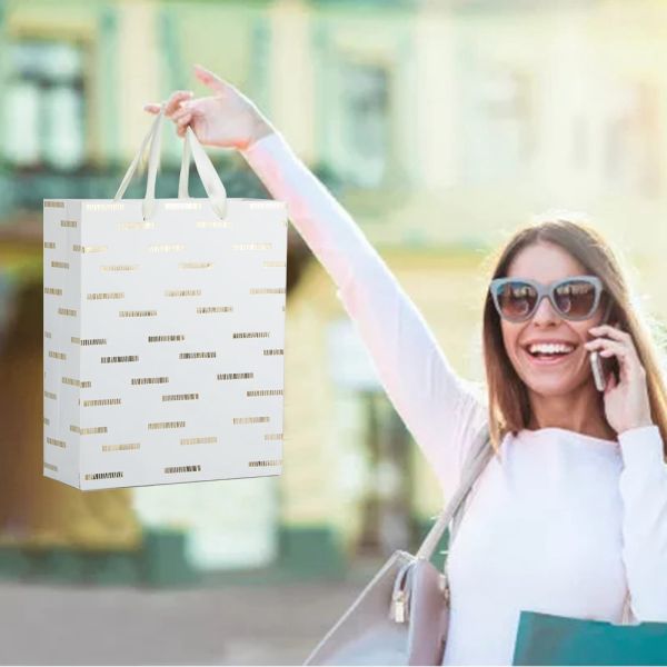 Art Paper Custom Type Wrapping Luxury Clothing Gift Boutique Shopping Paper Bag